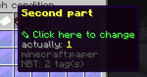 We will use 1 value as the "on" option