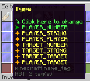 PLAYER_STRING is an option too