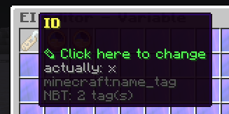 For the id, there's nothing really specific. for this guide, we will label our variable as "x"
